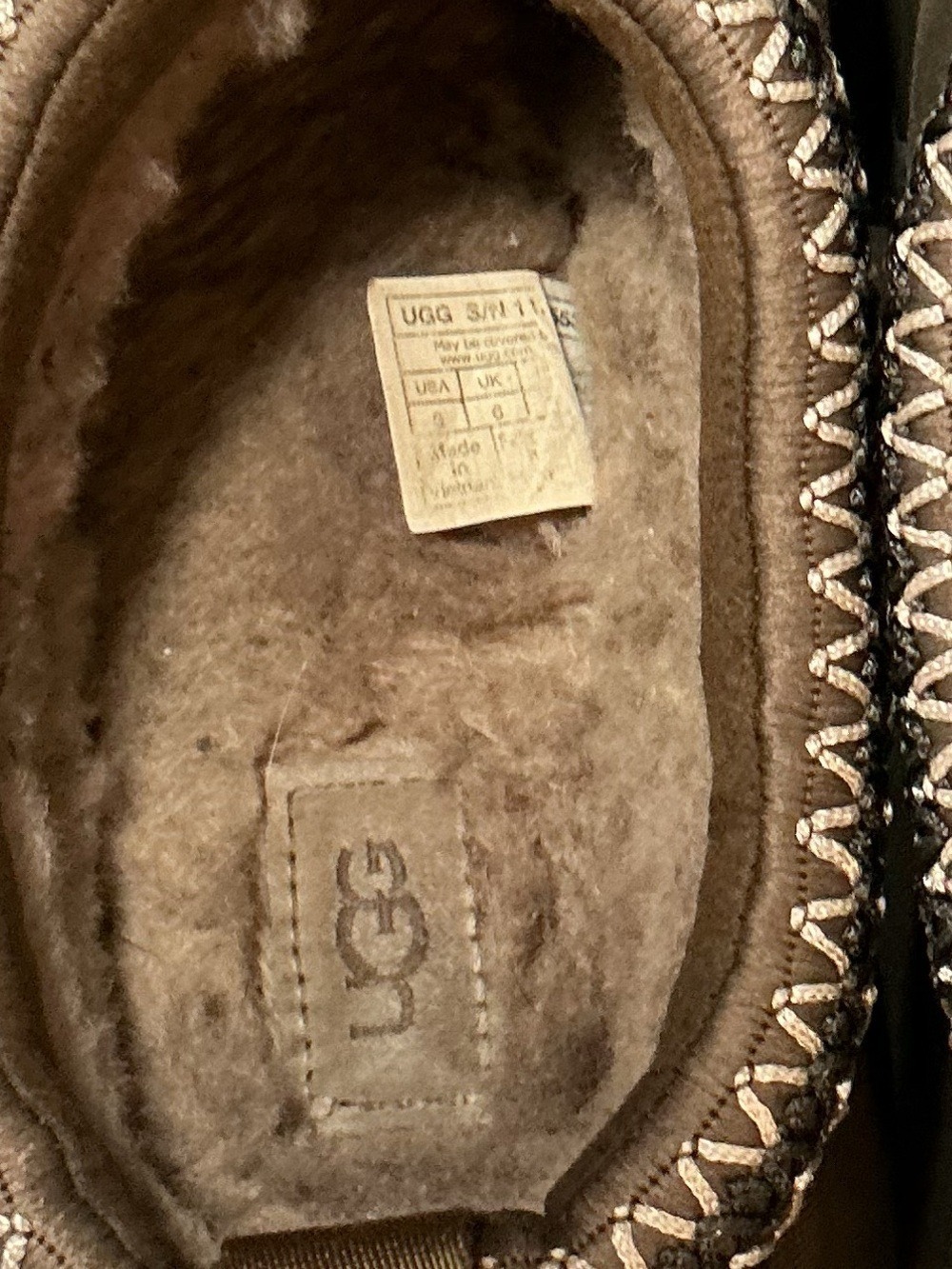 UGG Women’s Tazz Chestnut Suede Platform Slippers - Picture 4 of 13